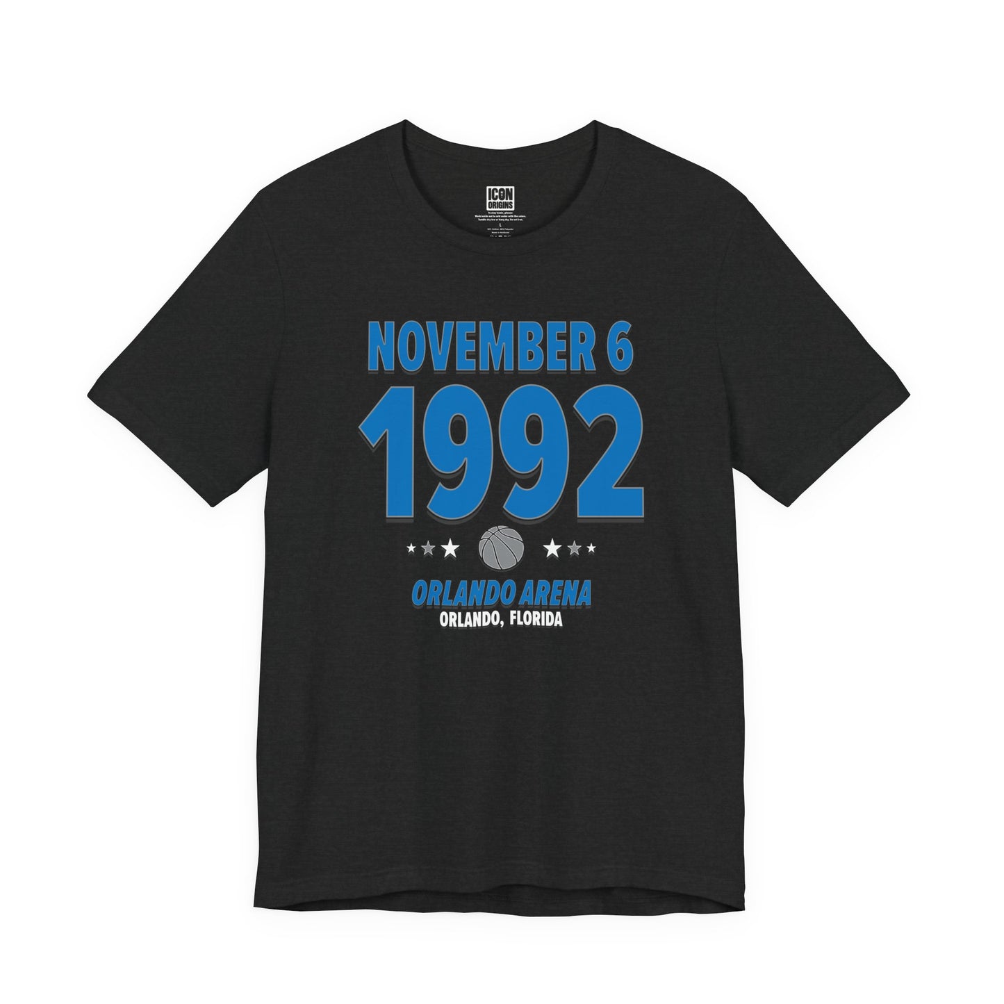 Orlando Basketball – November 6, 1992 – Origin Tee (Black & White)