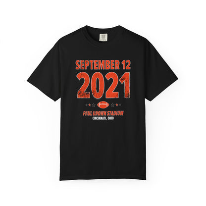 Cincinnati Football – September 12, 2021 – Comfort Colors (Black & White)