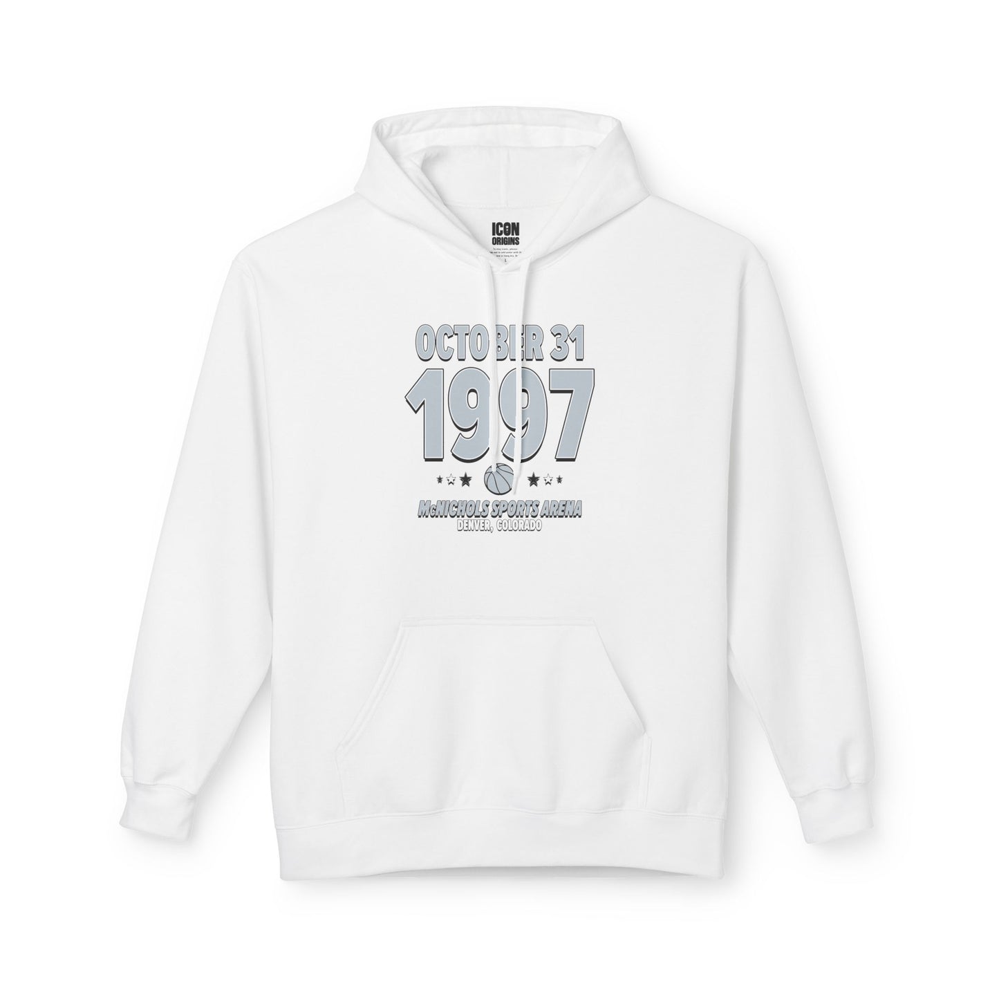 San Antonio Basketball – October 31, 1997 – Hoodie (Black & White)
