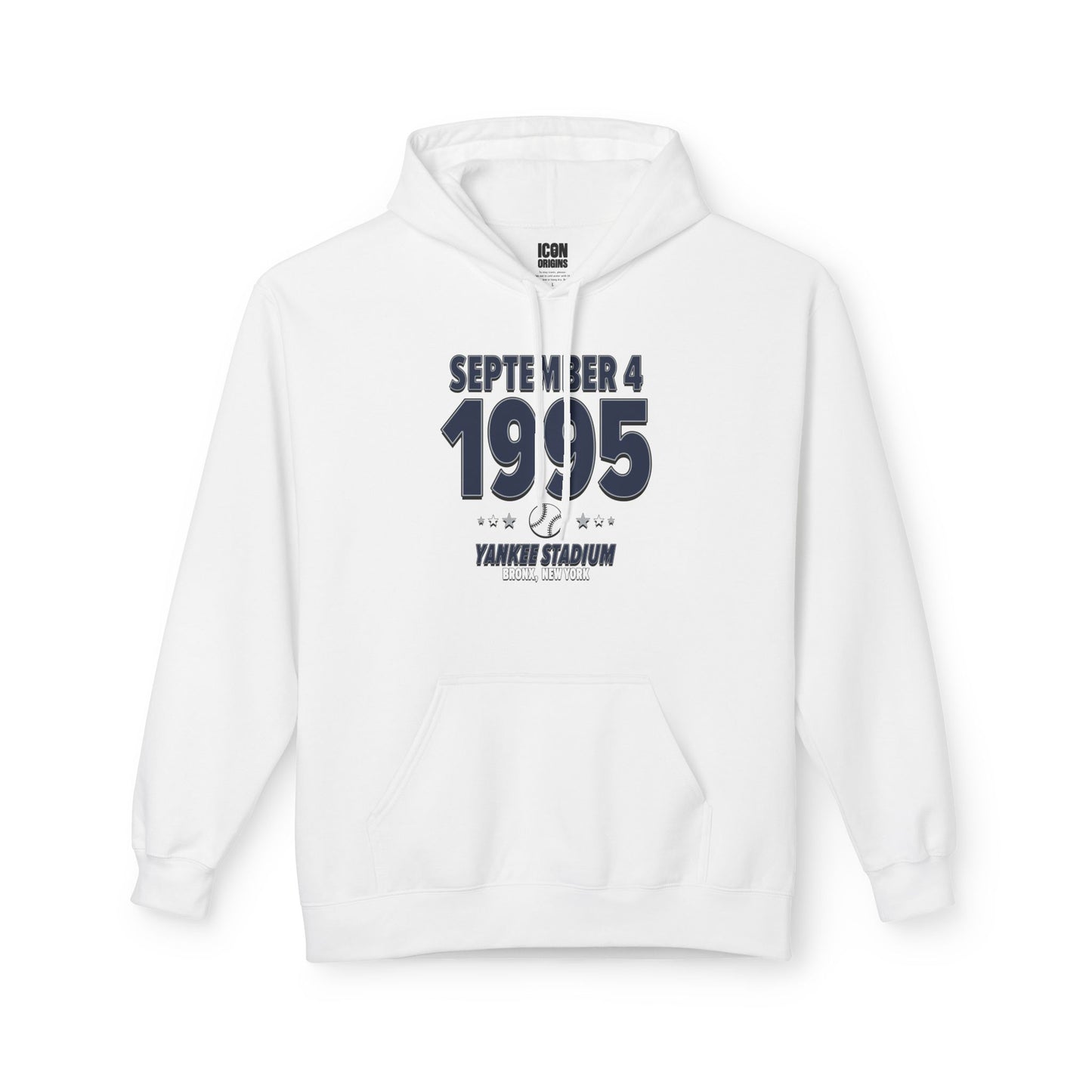 New York Baseball – September 4, 1995 – Hoodie (Black & White)