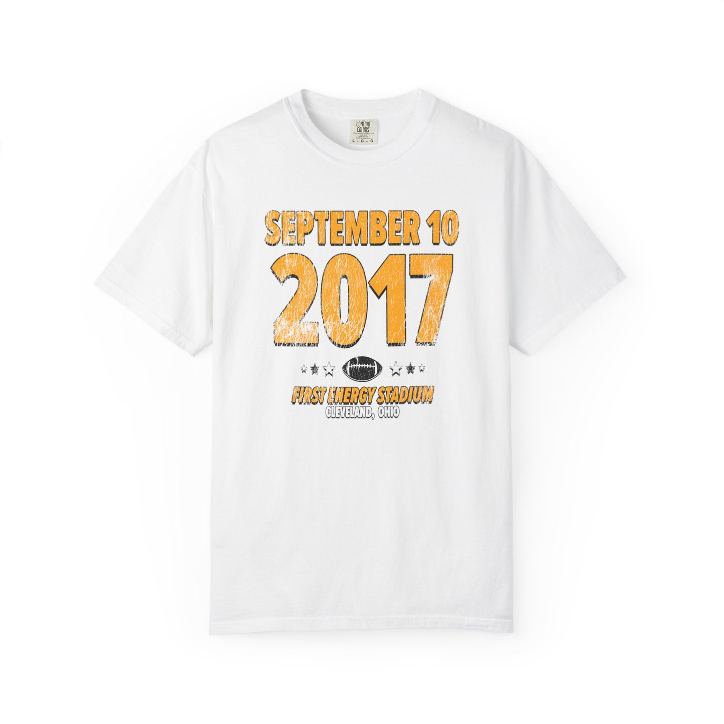 Pittsburgh Football – September 10, 2017 – Comfort Colors (Black & White)