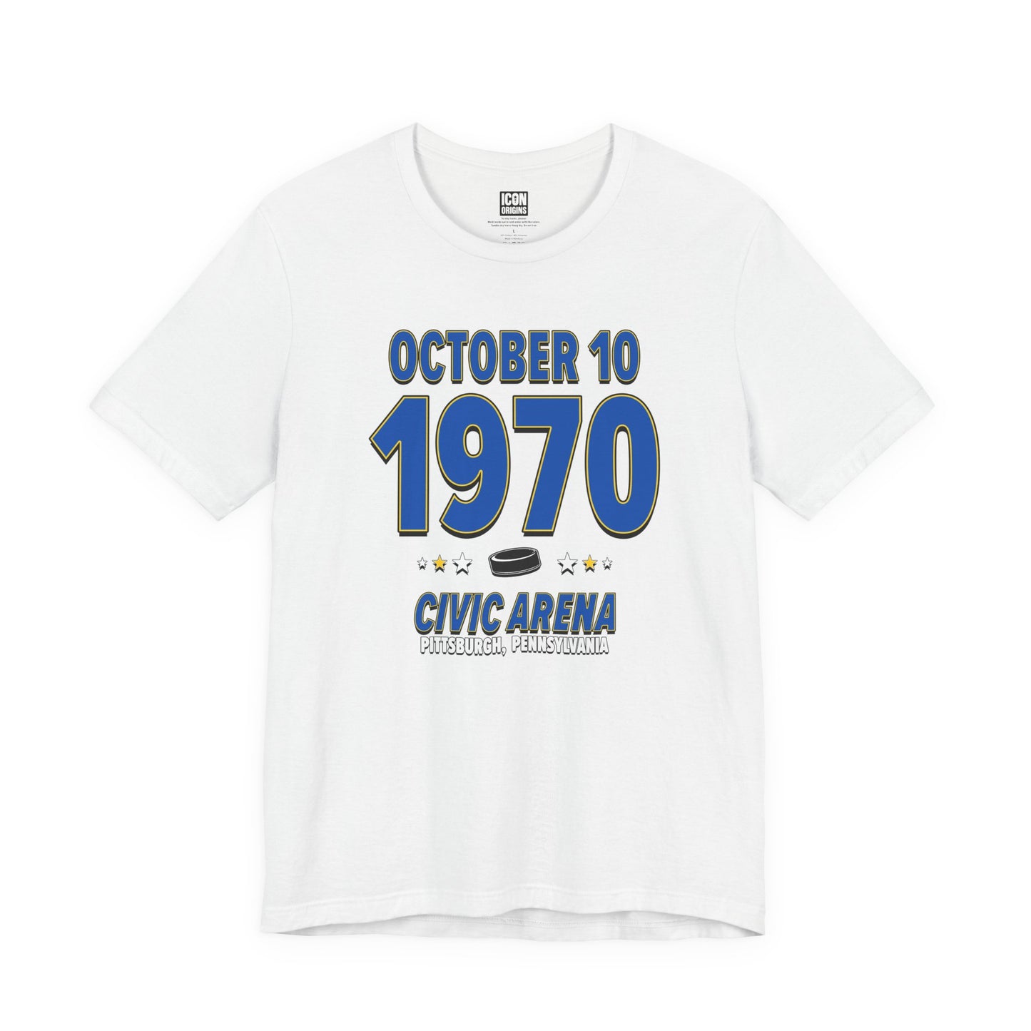 Buffalo Hockey – October 10, 1970 – Origin Tee (Black & White)