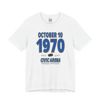 Buffalo Hockey – October 10, 1970 – Origin Tee (Black & White)
