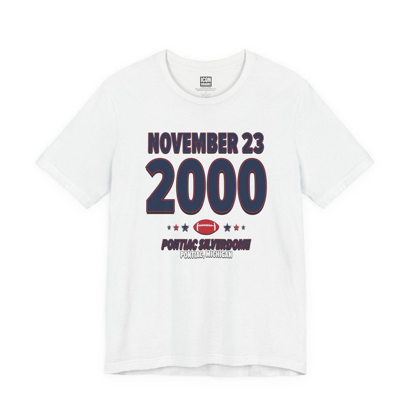 New England Football – November 23, 2000 – Origin Tee (Black & White)