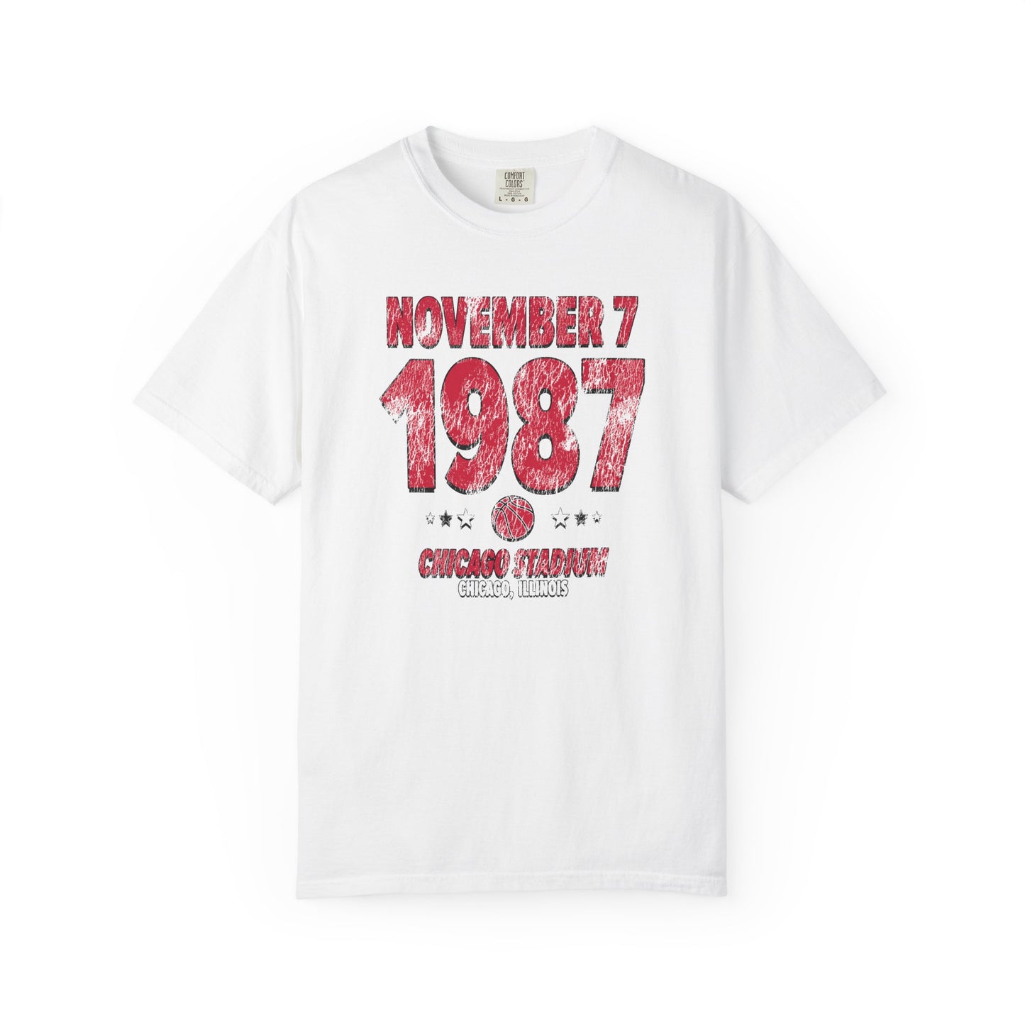 Chicago Basketball – November 7, 1987 – Comfort Colors (Black & White)