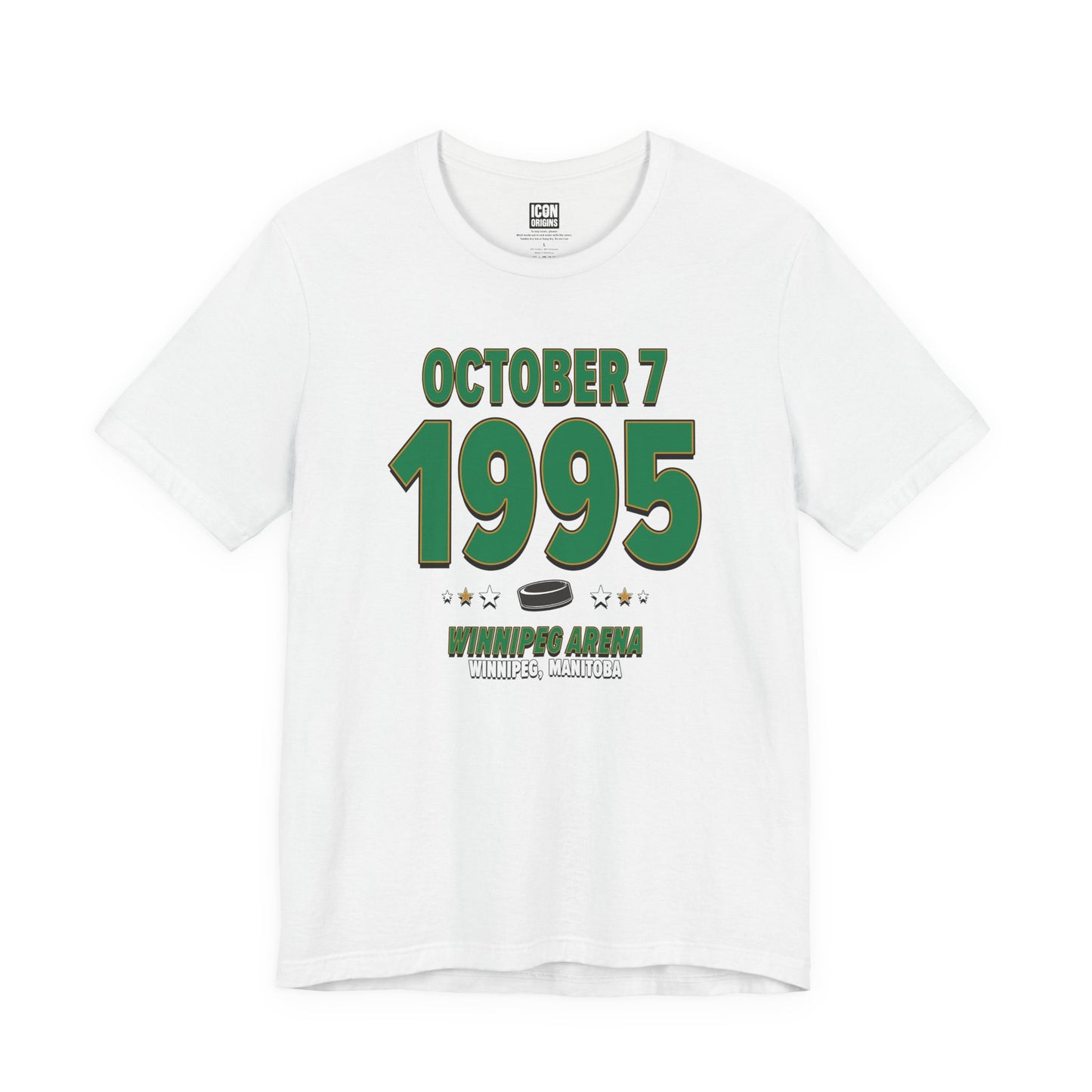 Dallas Hockey – October 7, 1995 – Origin Tee (Black & White)