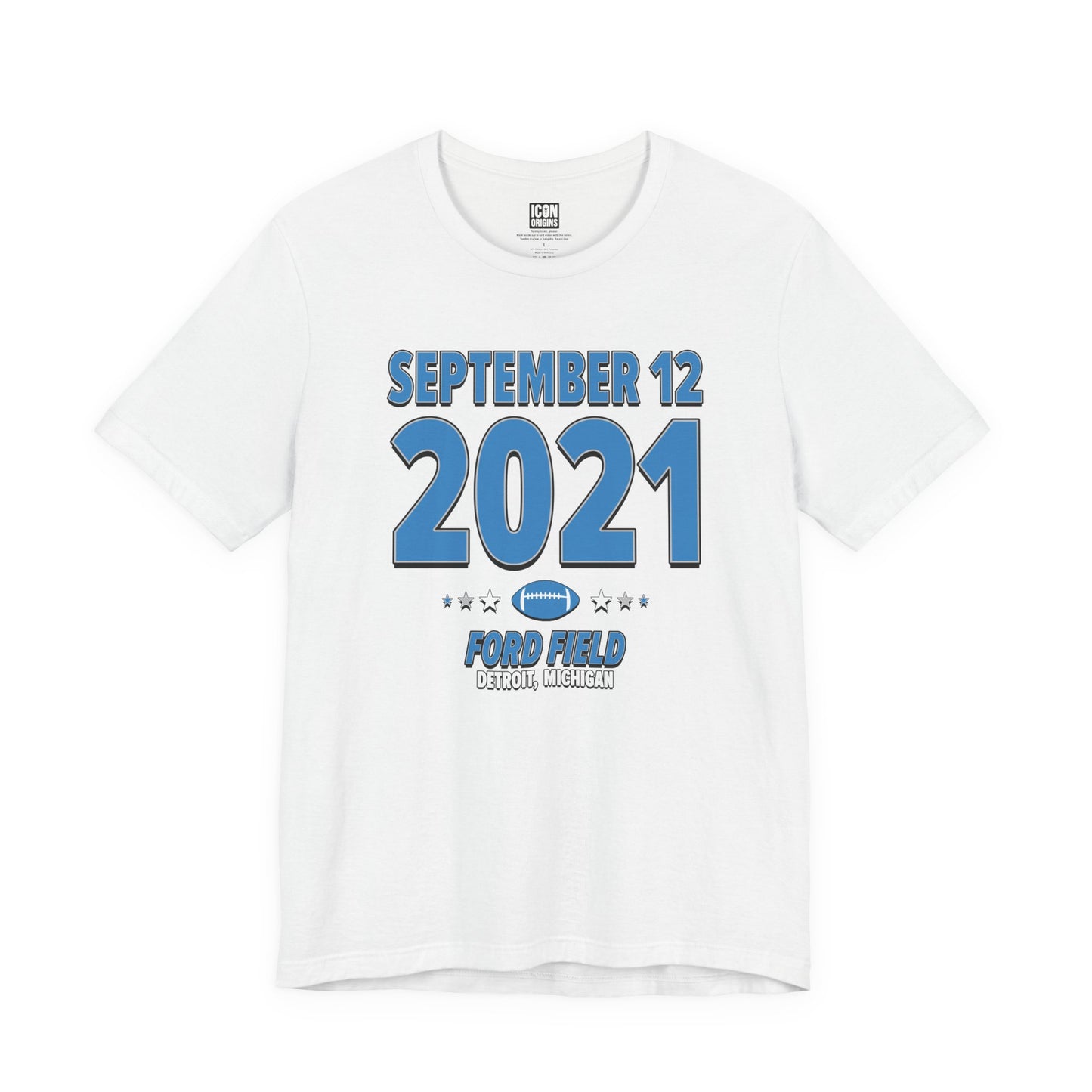 Detroit Football – September 12, 2021 – Origin Tee (Black & White)