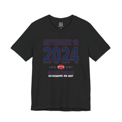 New England Football – September 19, 2024 – Origin Tee (Black & White)