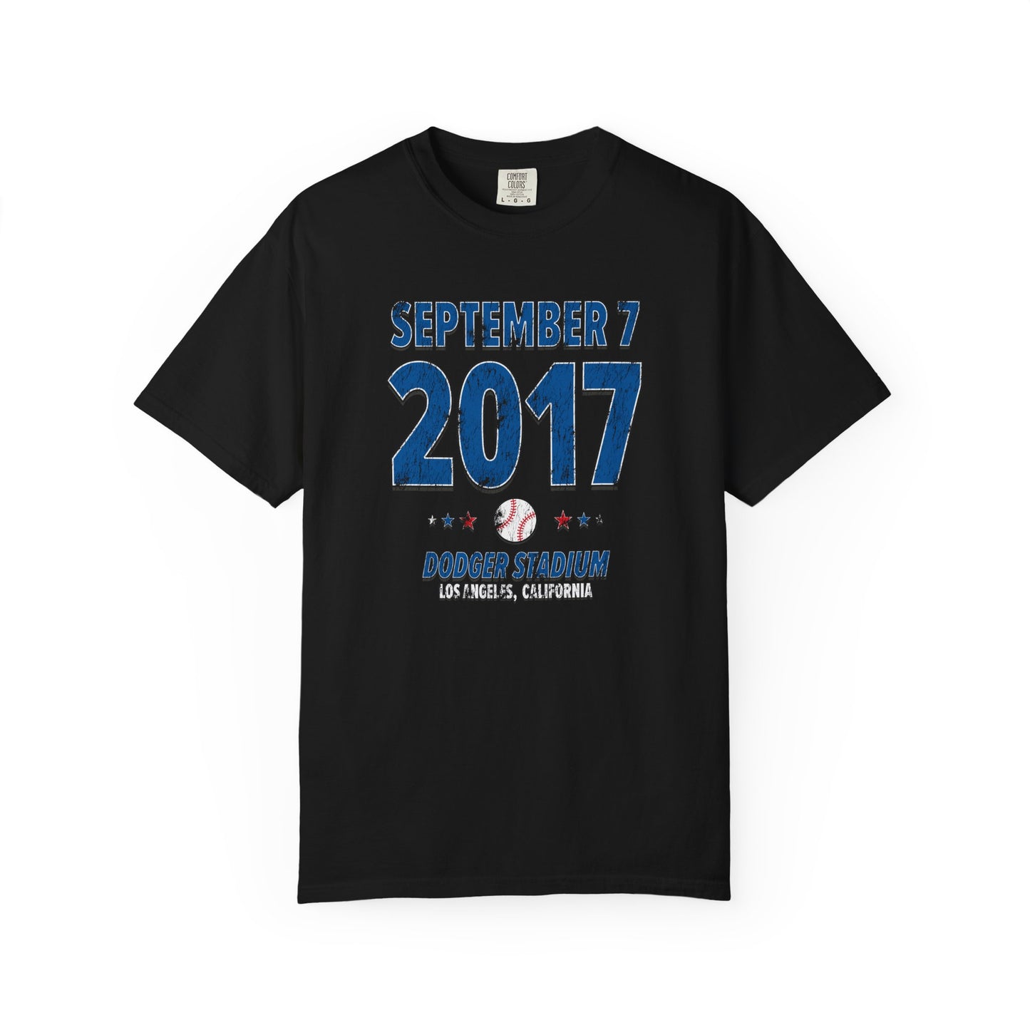 Los Angeles Baseball – September 7, 2017 – Comfort Colors (Black & White)