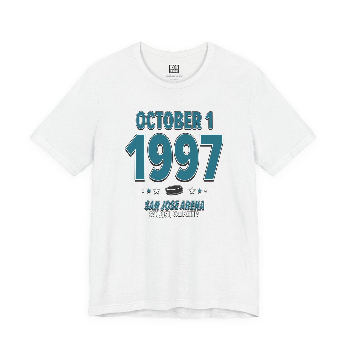 San Jose Hockey – October 1, 1997 – Origin Tee (Black & White)