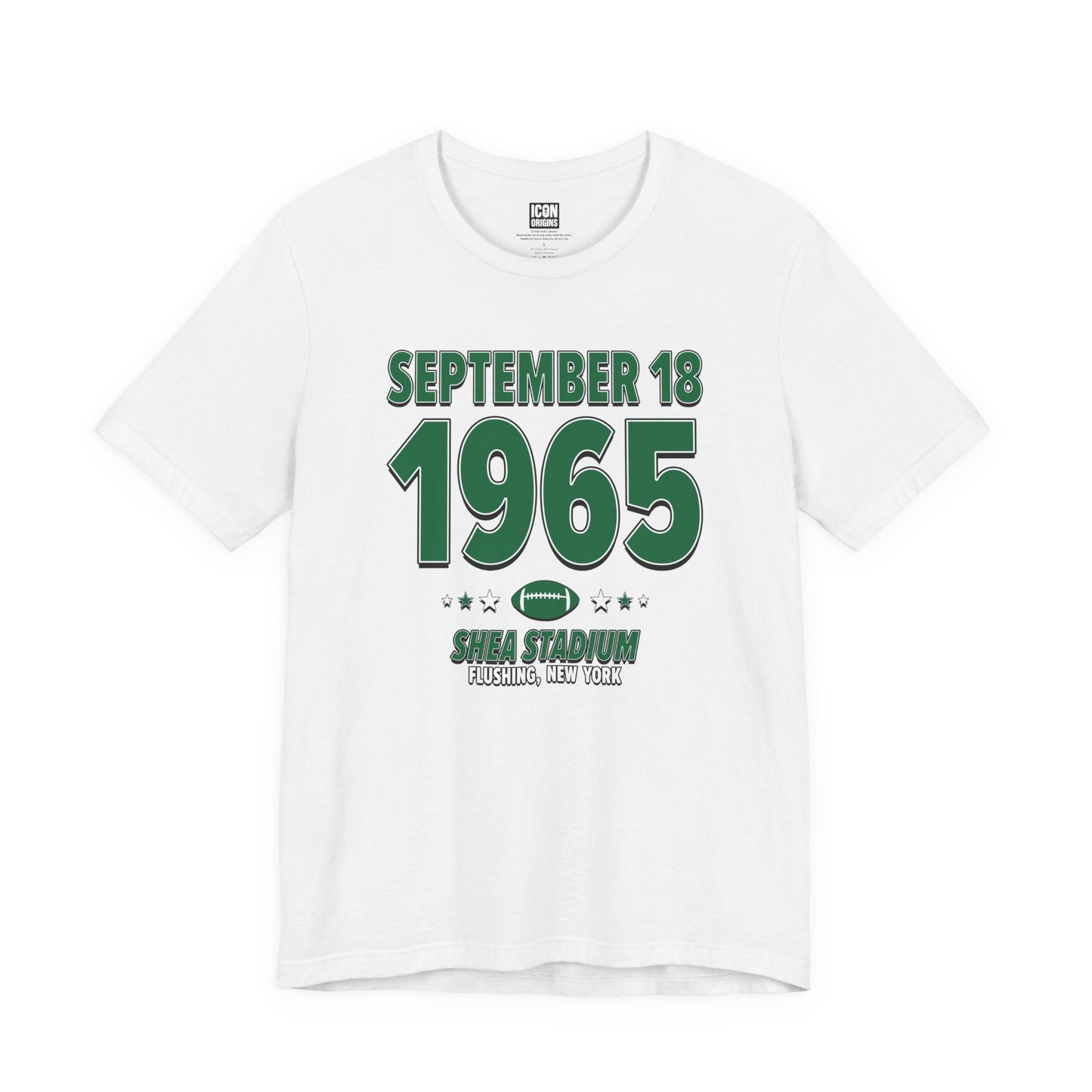 New York Football – September 18, 1965 – Origin Tee (Black & White)