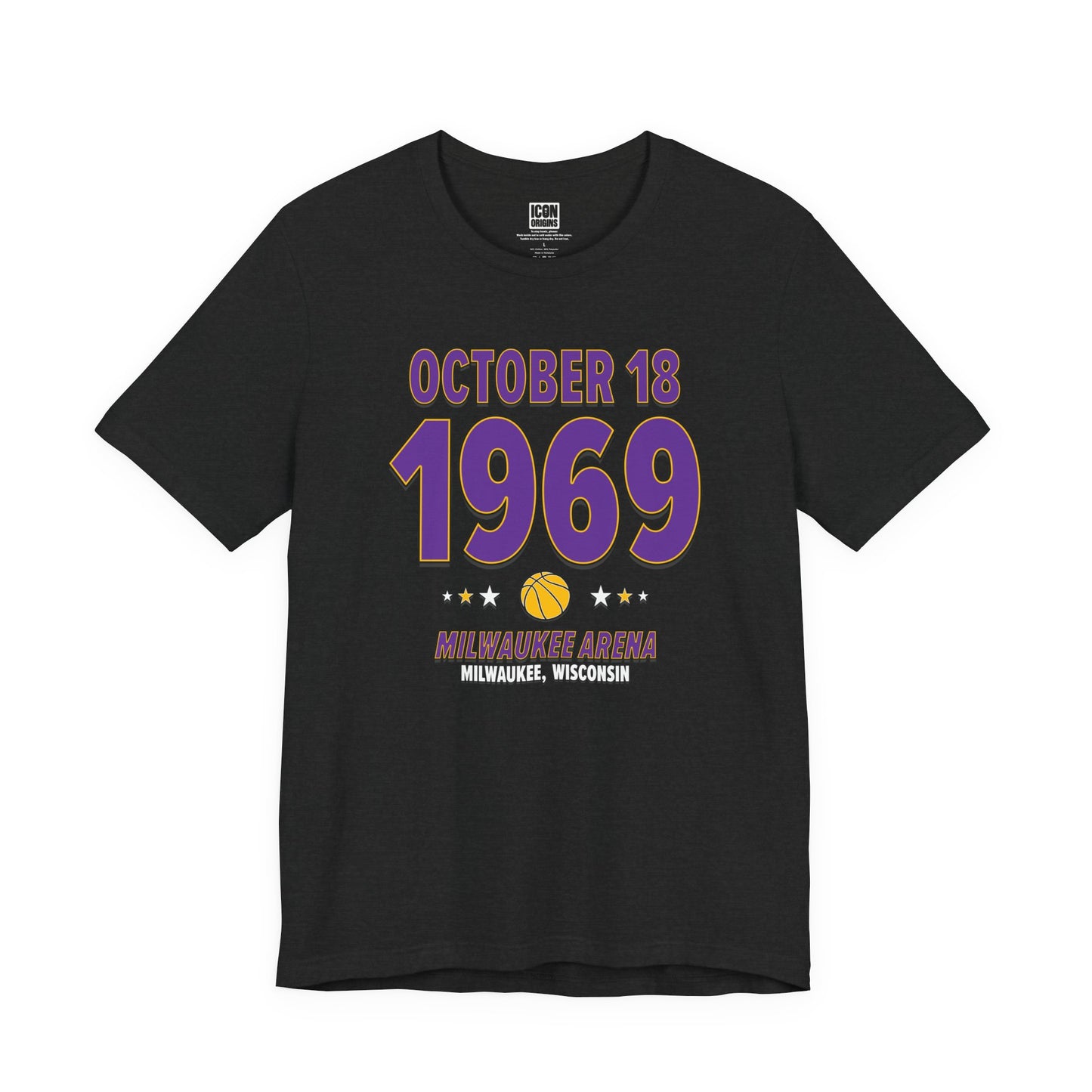 Los Angeles Basketball – October 18, 1969 – Origin Tee (Black & White)