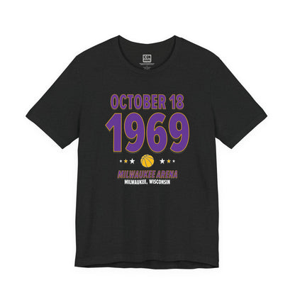 Los Angeles Basketball – October 18, 1969 – Origin Tee (Black & White)
