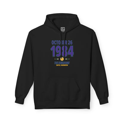 Utah Basketball – November 26, 1984 – Hoodie (Black & White)