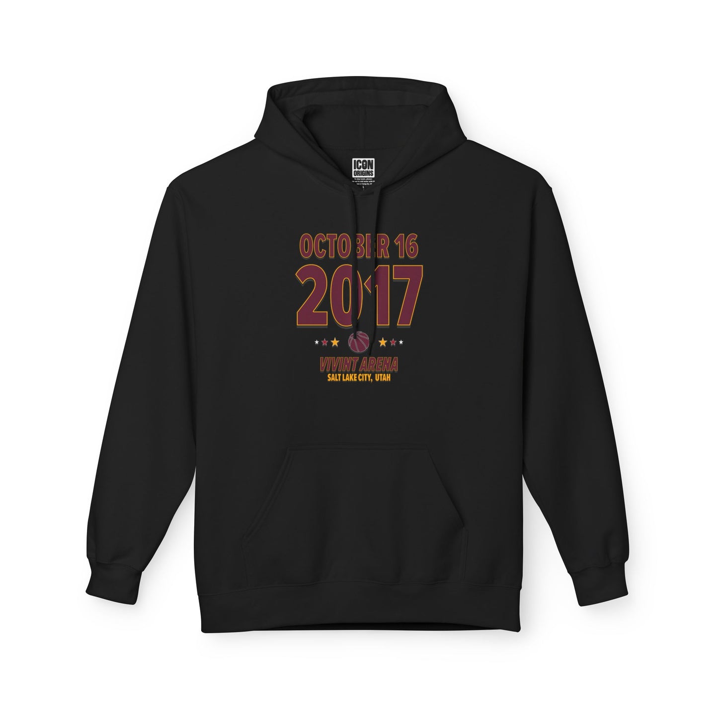 Cleveland Basketball – October 16, 2017 – Hoodie (Black & White)