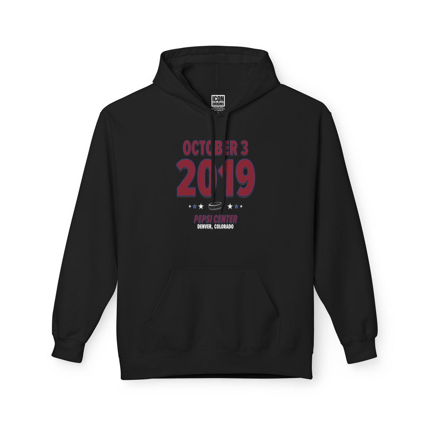 Colorado Hockey – October 3, 2019 – Hoodie (Black & White)