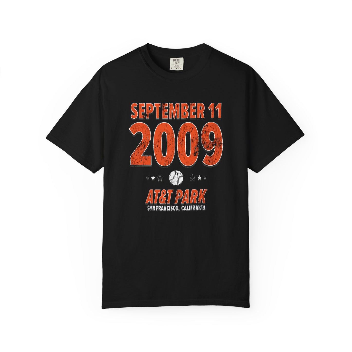San Francisco Baseball – September 11, 2009 – Comfort Colors (Black & White)