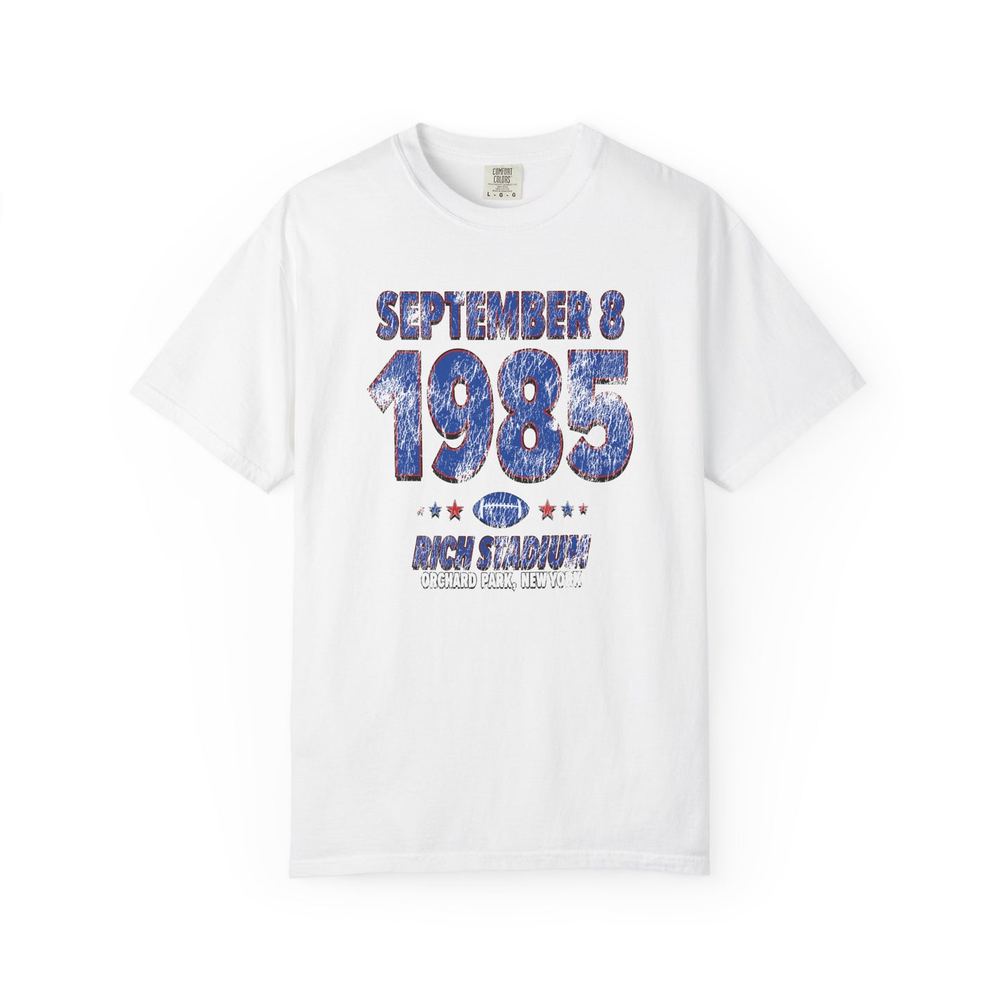Buffalo Football – September 8, 1985 – Comfort Colors (Black & White)