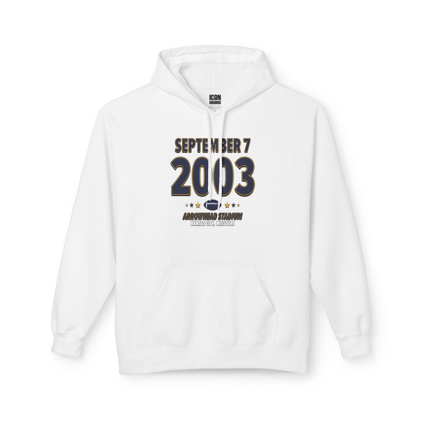 San Diego Football – September 7, 2003 – Hoodie (Black & White)