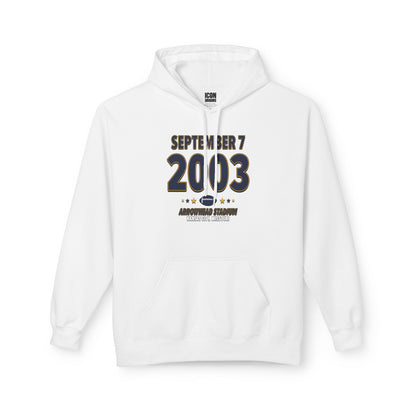 San Diego Football – September 7, 2003 – Hoodie (Black & White)