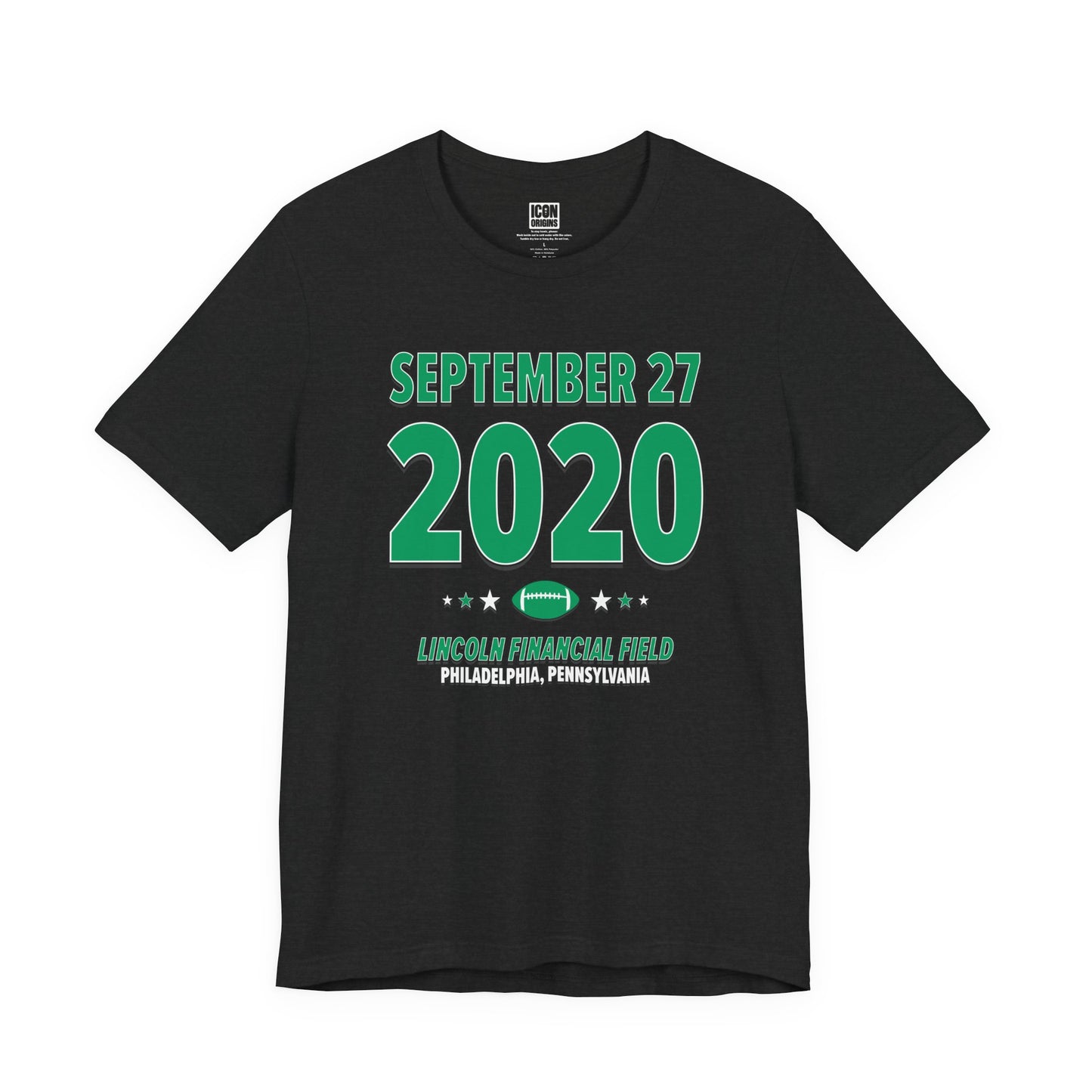 Philadelphia Football – September 27, 2020 – Origin Tee (Black & White)