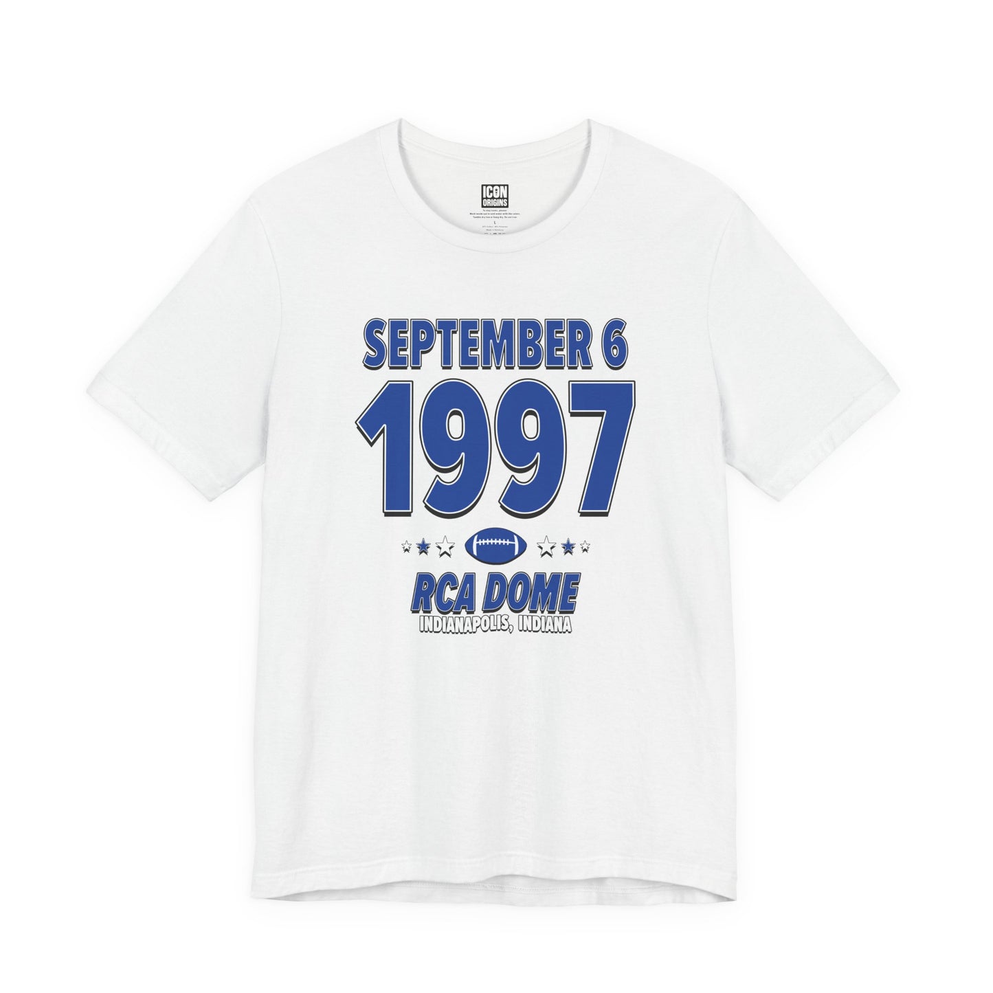 Indianapolis Football – September 6, 1997 – Origin Tee (Black & White)