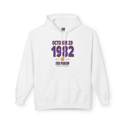 Los Angeles Basketball – October 29, 1982 – Hoodie (Black & White)