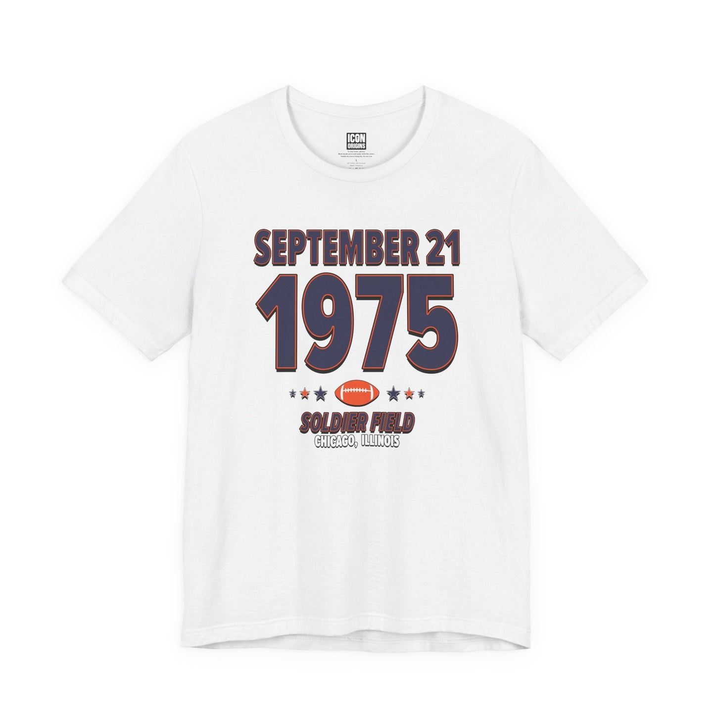 Chicago Football – September 21, 1975 – Origin Tee (Black & White)
