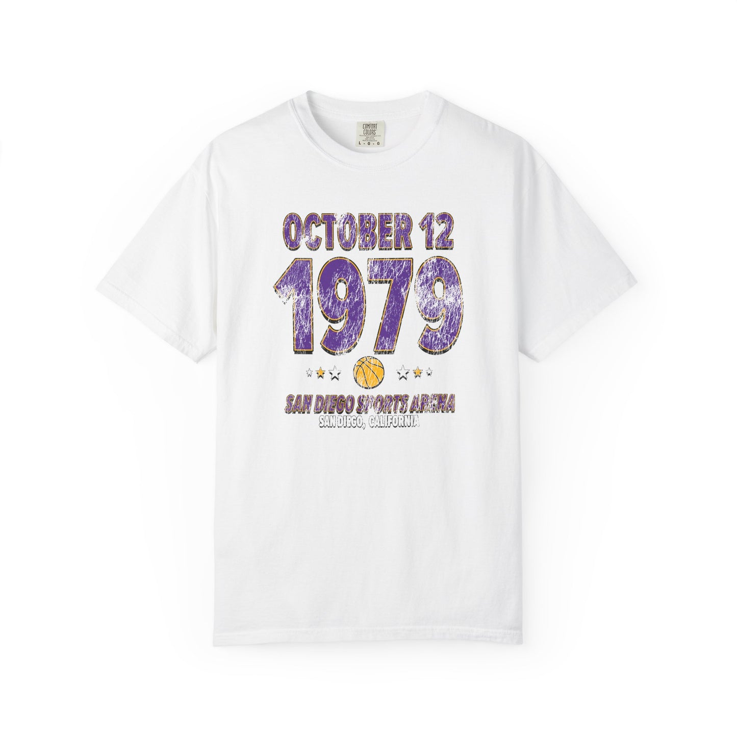 Los Angeles Basketball – October 12, 1979 – Comfort Colors (Black & White)