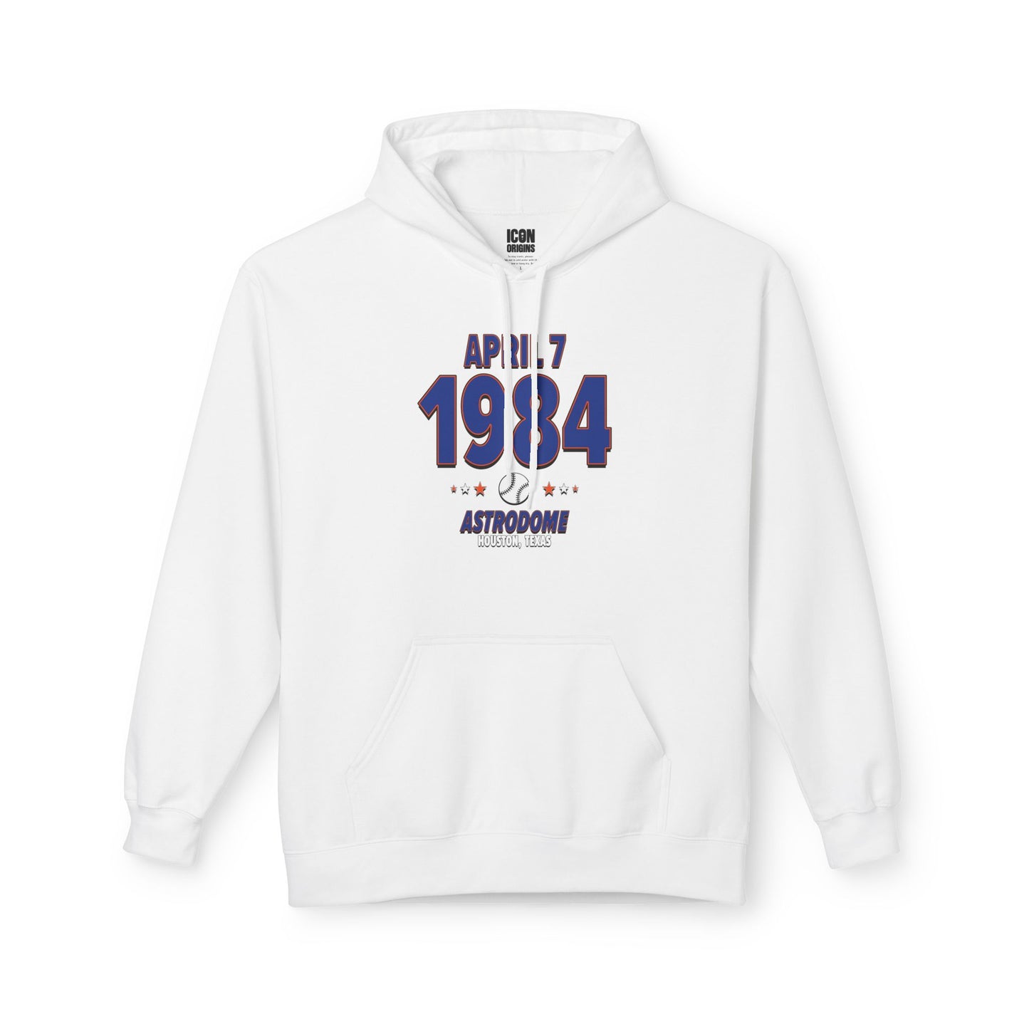 New York Baseball – April 7, 1984 – Hoodie (Black & White)