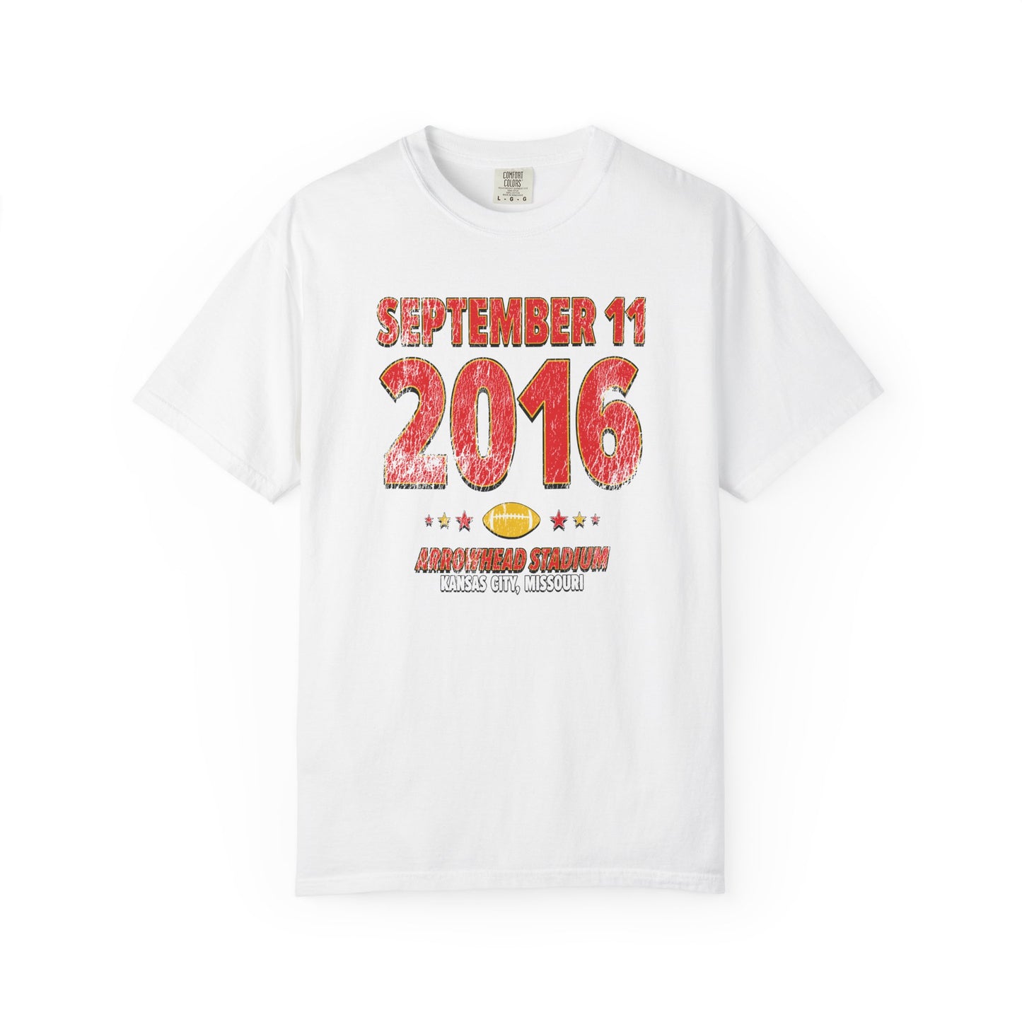 Kansas City Football – September 11, 2016 – Comfort Colors (Black & White)