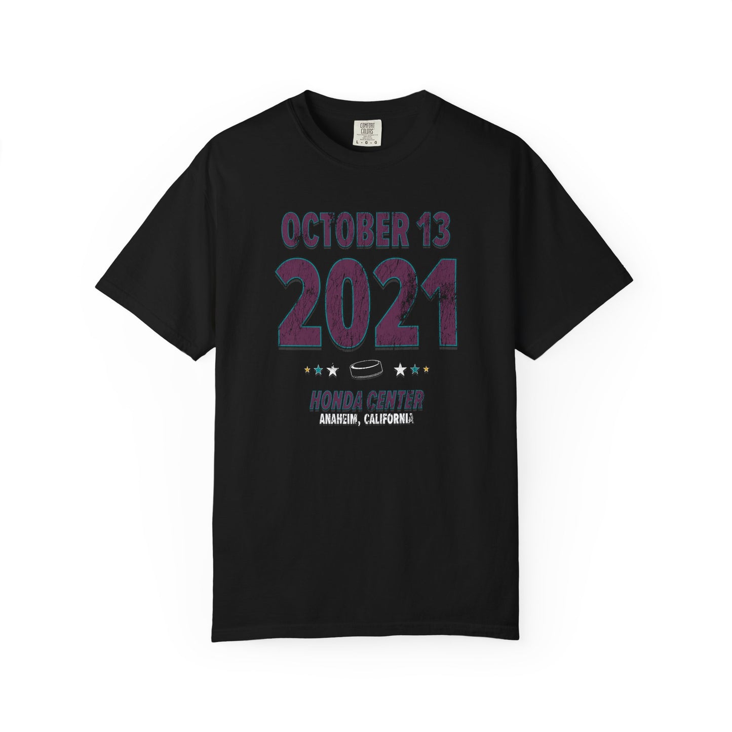 Anaheim Hockey – October 13, 2021 – Comfort Colors (Black & White)