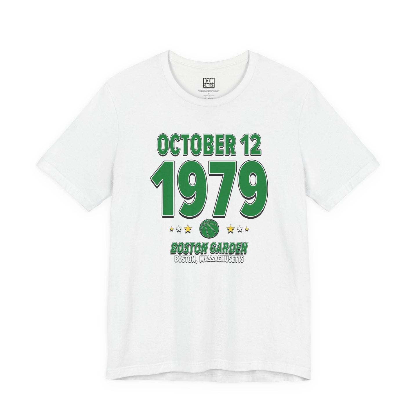 Boston Basketball – October 12, 1979 – Origin Tee (Black & White)