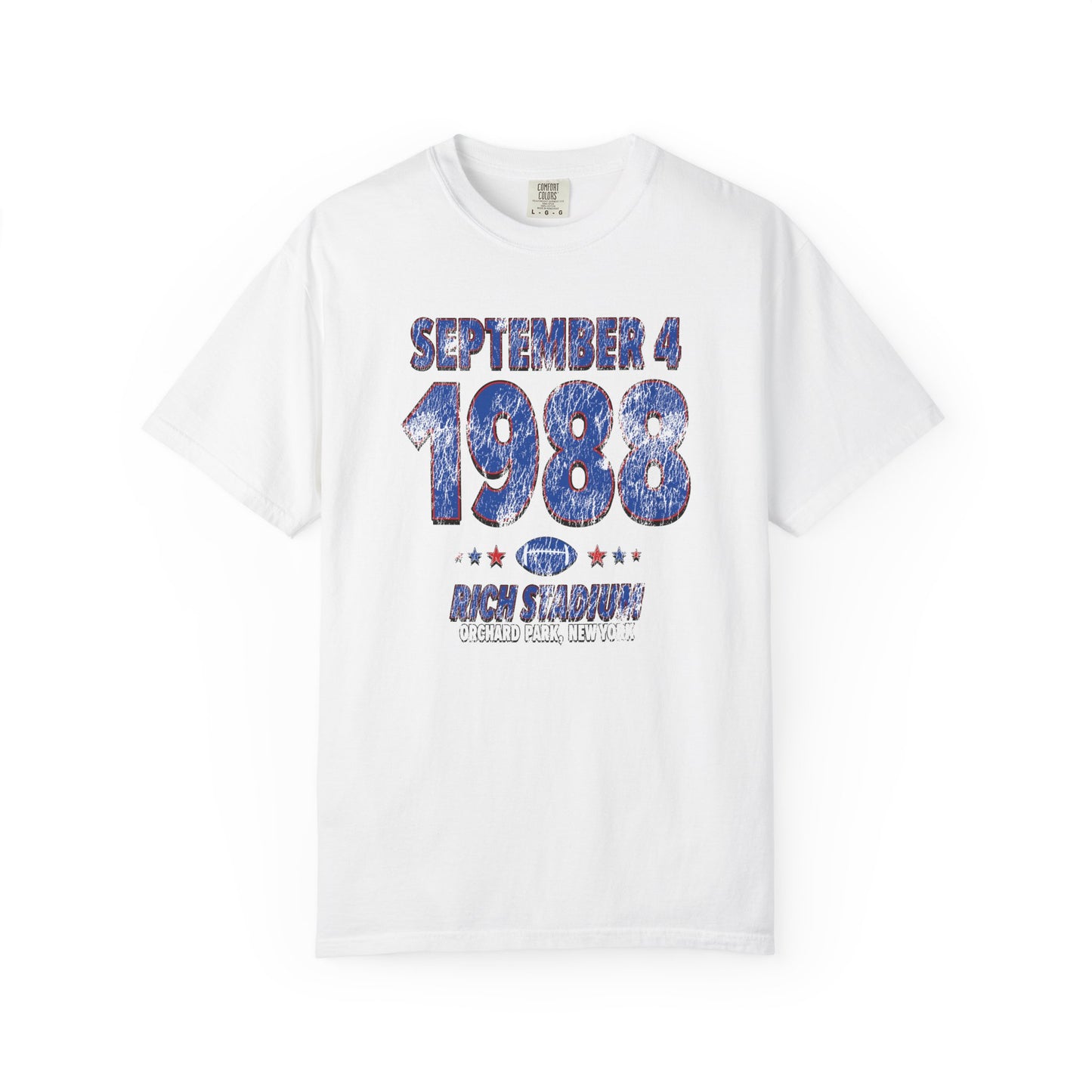 Buffalo Football – September 4, 1988 – Comfort Colors (Black & White)