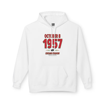 Chicago Hockey – October 8, 1957 – Hoodie (Black & White)