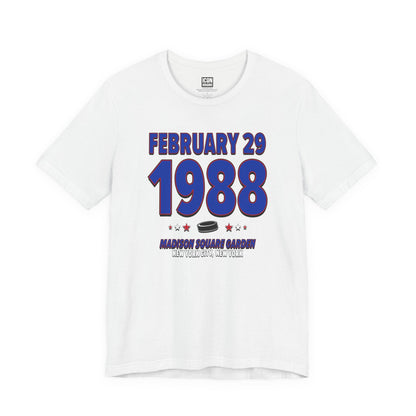 New York Hockey – February 29, 1988 – Origin Tee (Black & White)