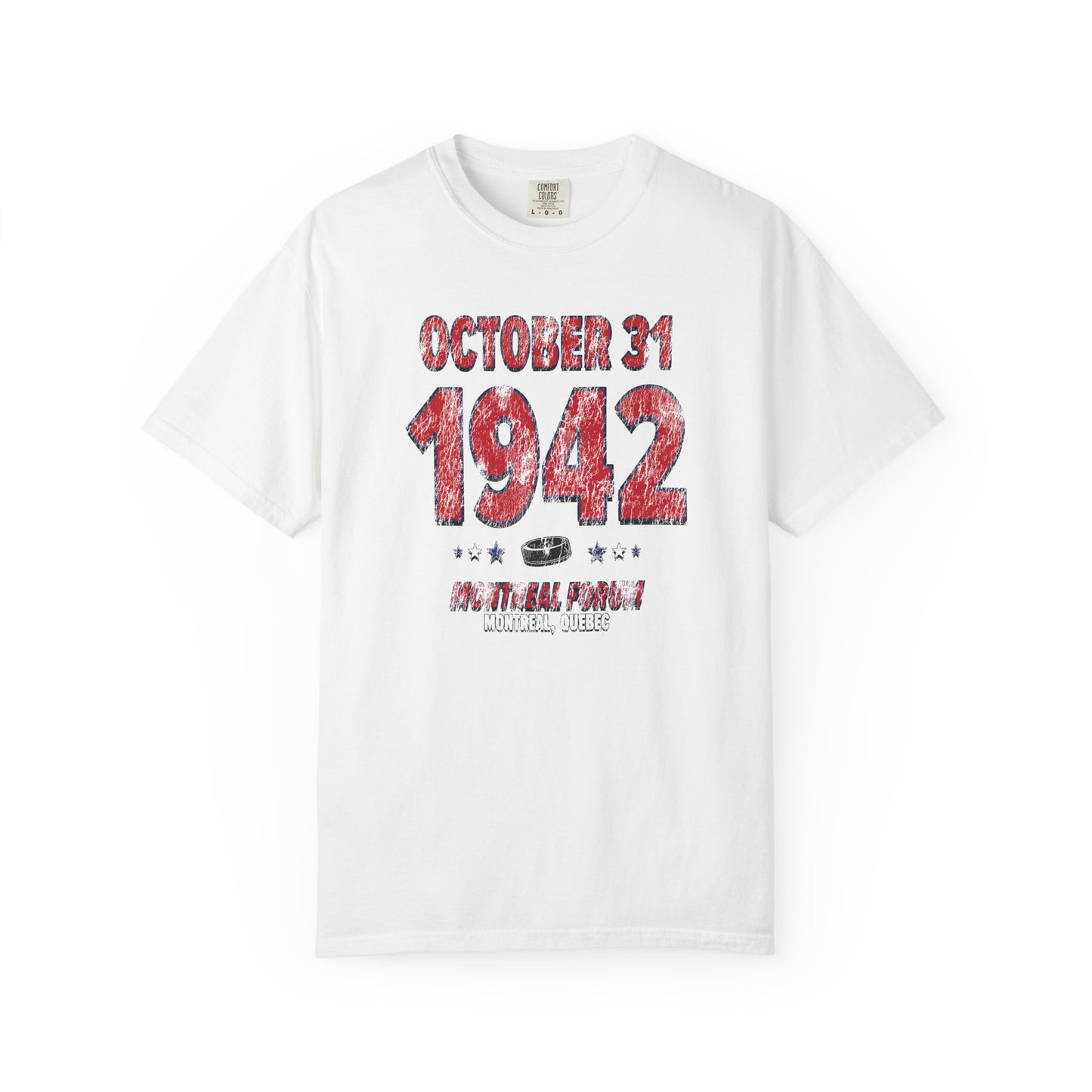 Montreal Hockey – October 31, 1942 – Comfort Colors (Black & White)