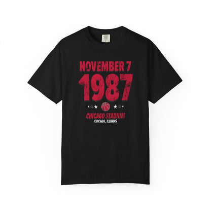 Chicago Basketball – November 7, 1987 – Comfort Colors (Black & White)
