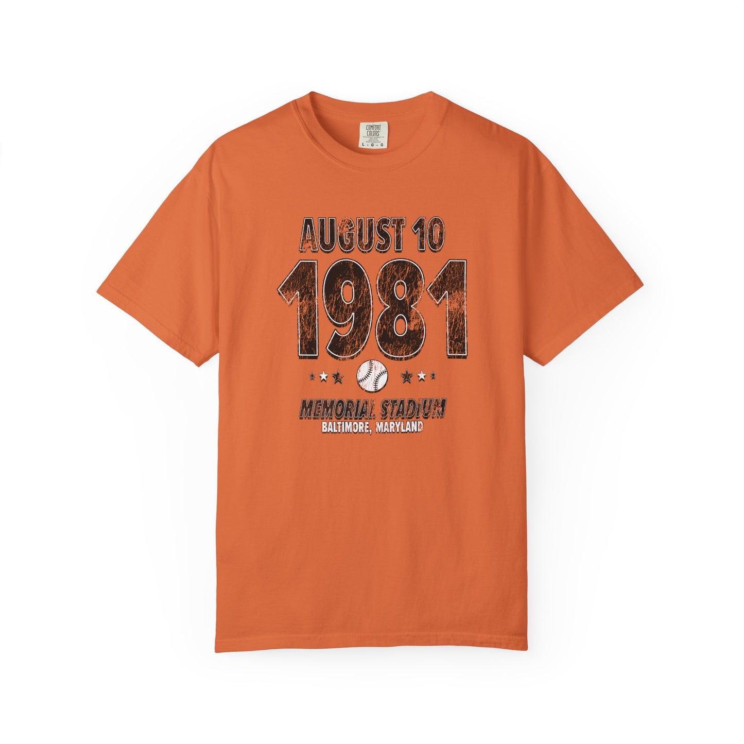 Baltimore Baseball – August 10, 1981 – Comfort Colors