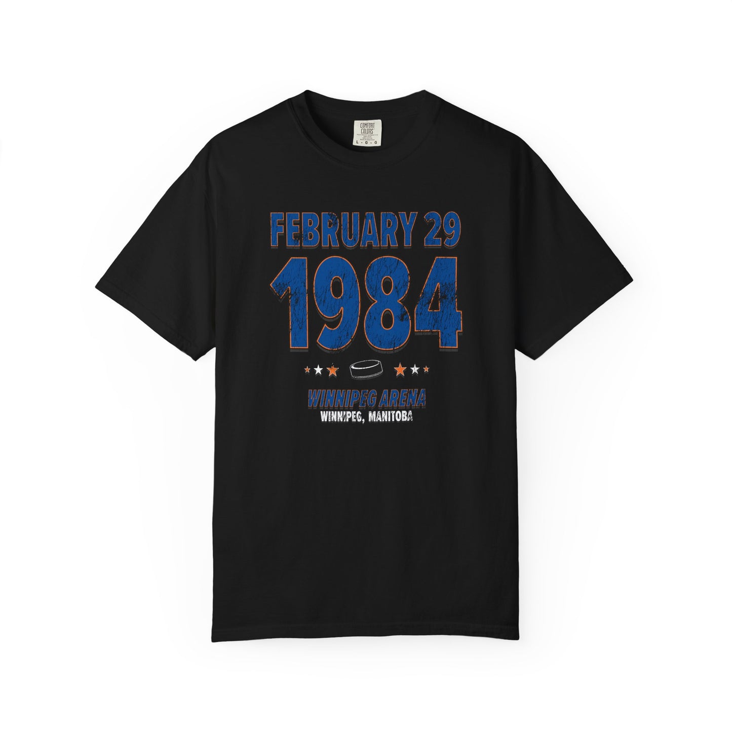New York Hockey – February 29, 1984 – Comfort Colors (Black & White)