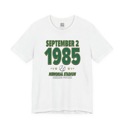 Oakland Baseball – September 2, 1985 – Origin Tee (Black & White)