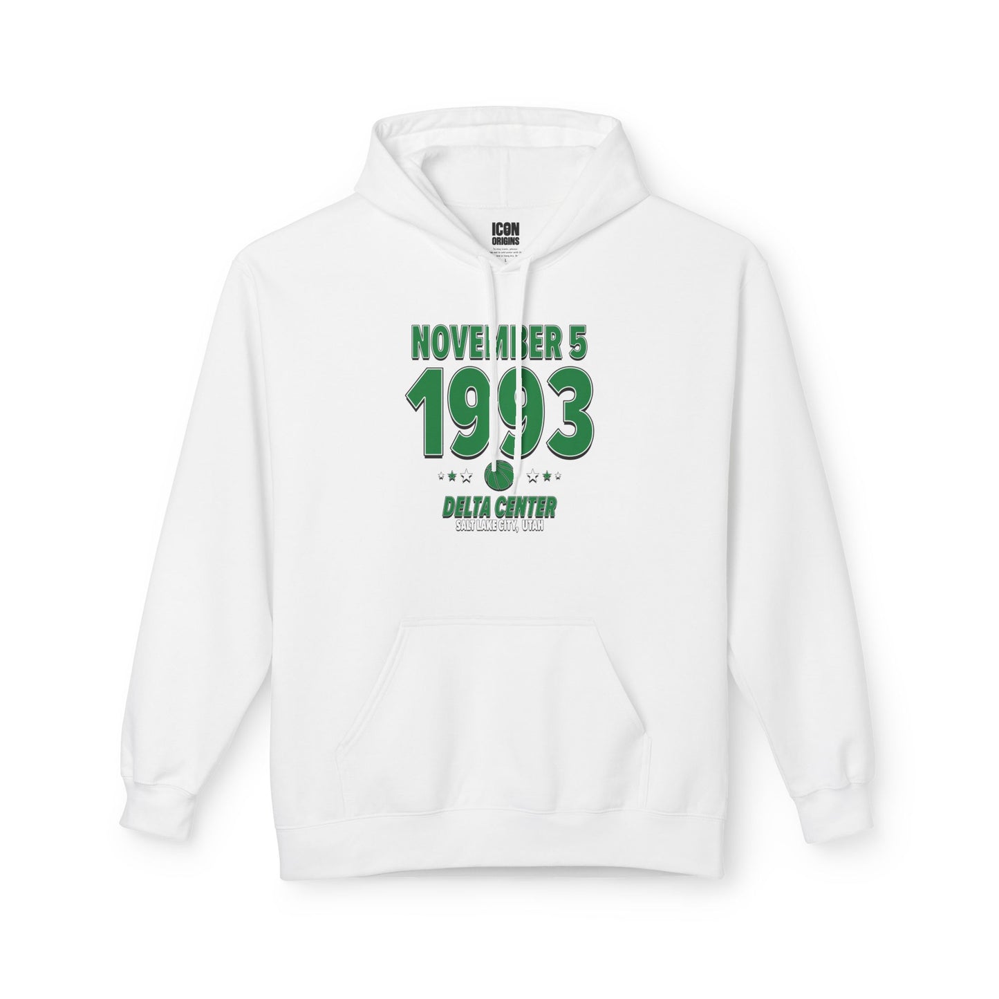 Dallas Basketball – November 5, 1993 – Hoodie (Black & White)