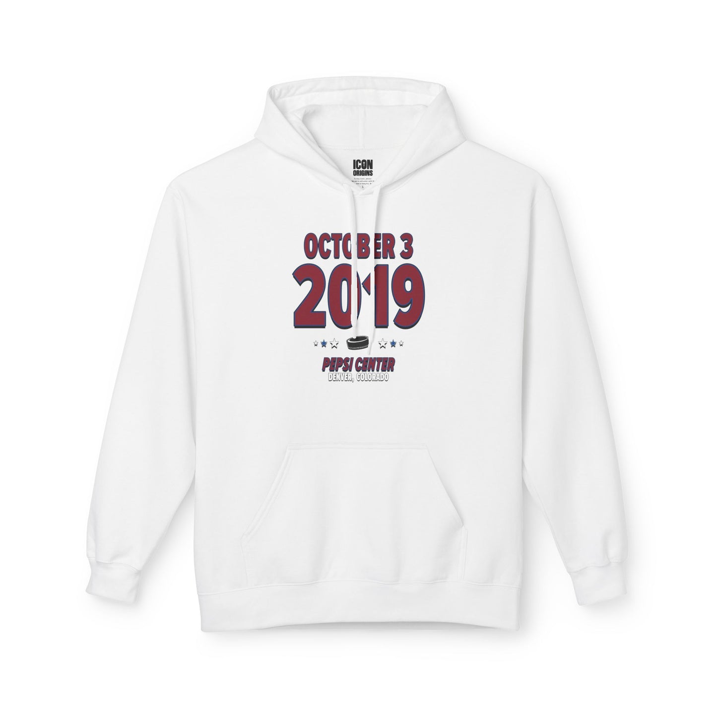 Colorado Hockey – October 3, 2019 – Hoodie (Black & White)