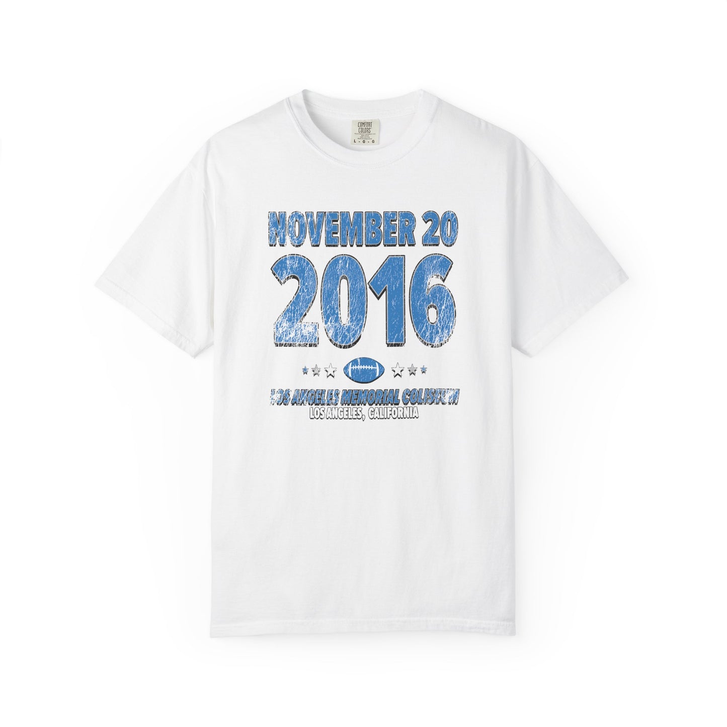 Detroit Football – November 20, 2016 – Comfort Colors (Black & White)
