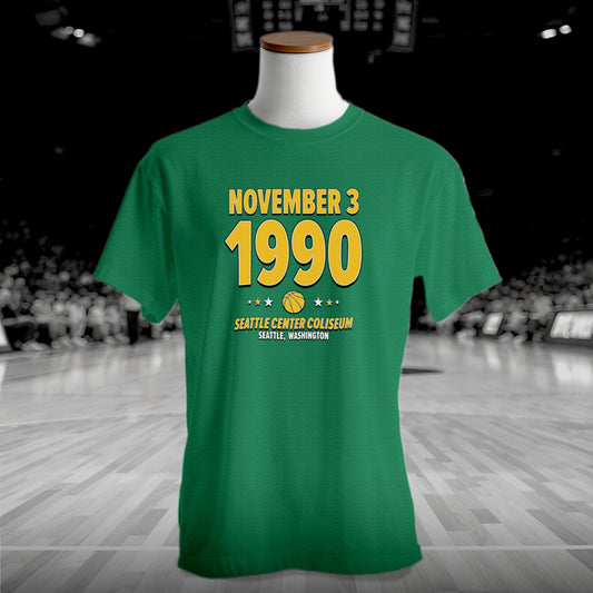 Seattle Basketball – November 3, 1990 – Origin Tee