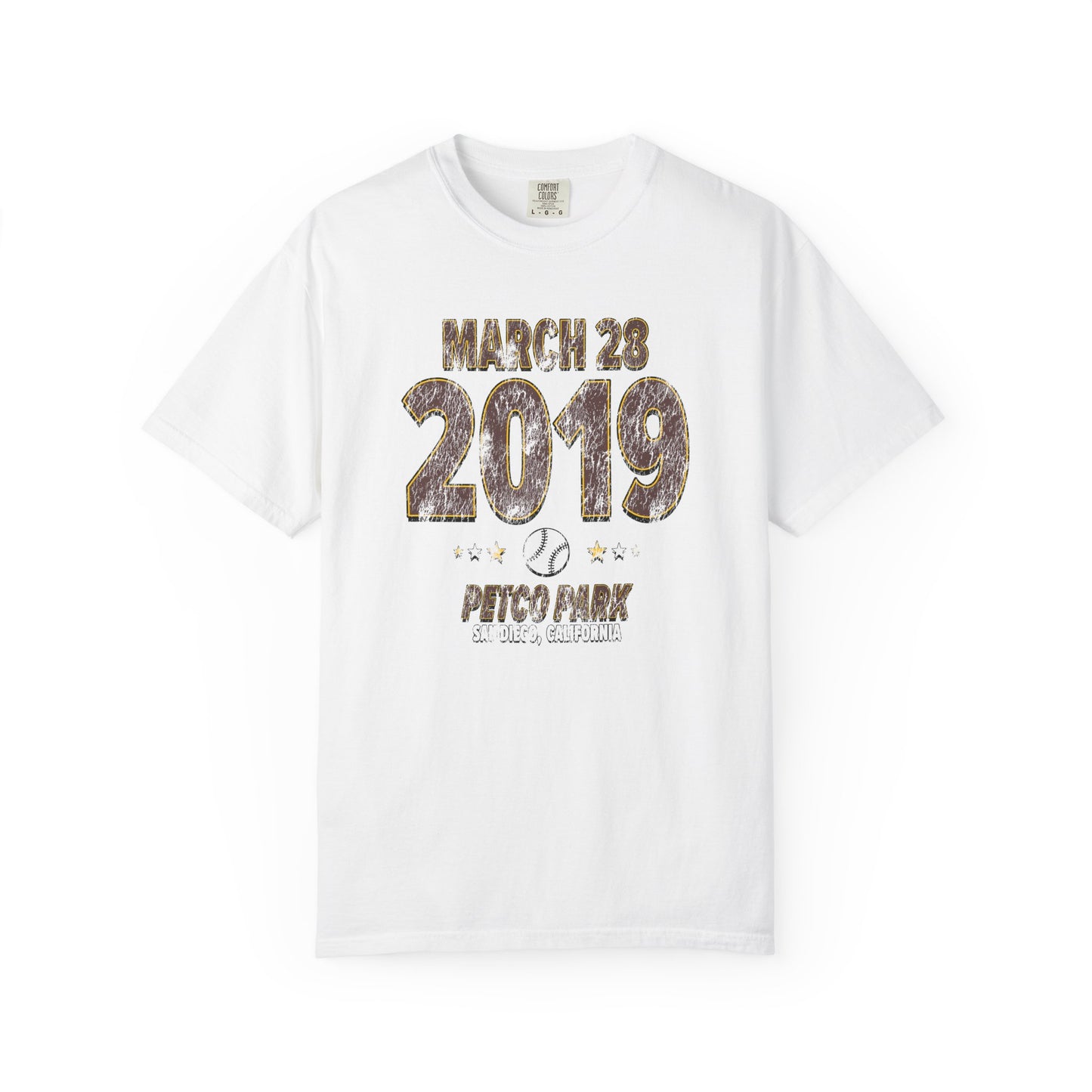 San Diego Baseball – March 28, 2019 – Comfort Colors (Black & White)