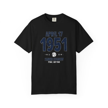 New York Baseball – April 17, 1951 – Comfort Colors (Black & White)