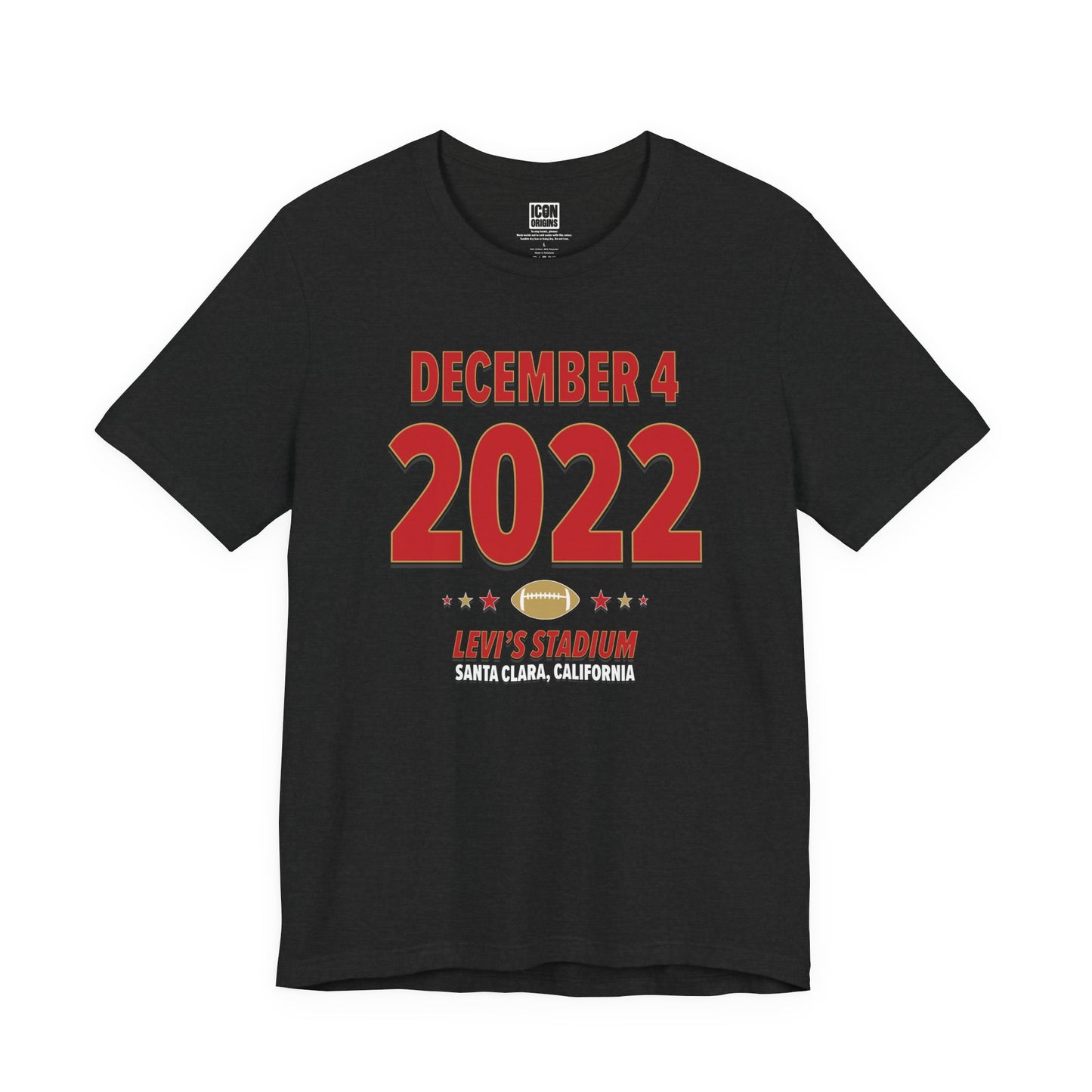 San Francisco Football – December 4, 2022 – Origin Tee (Black & White)
