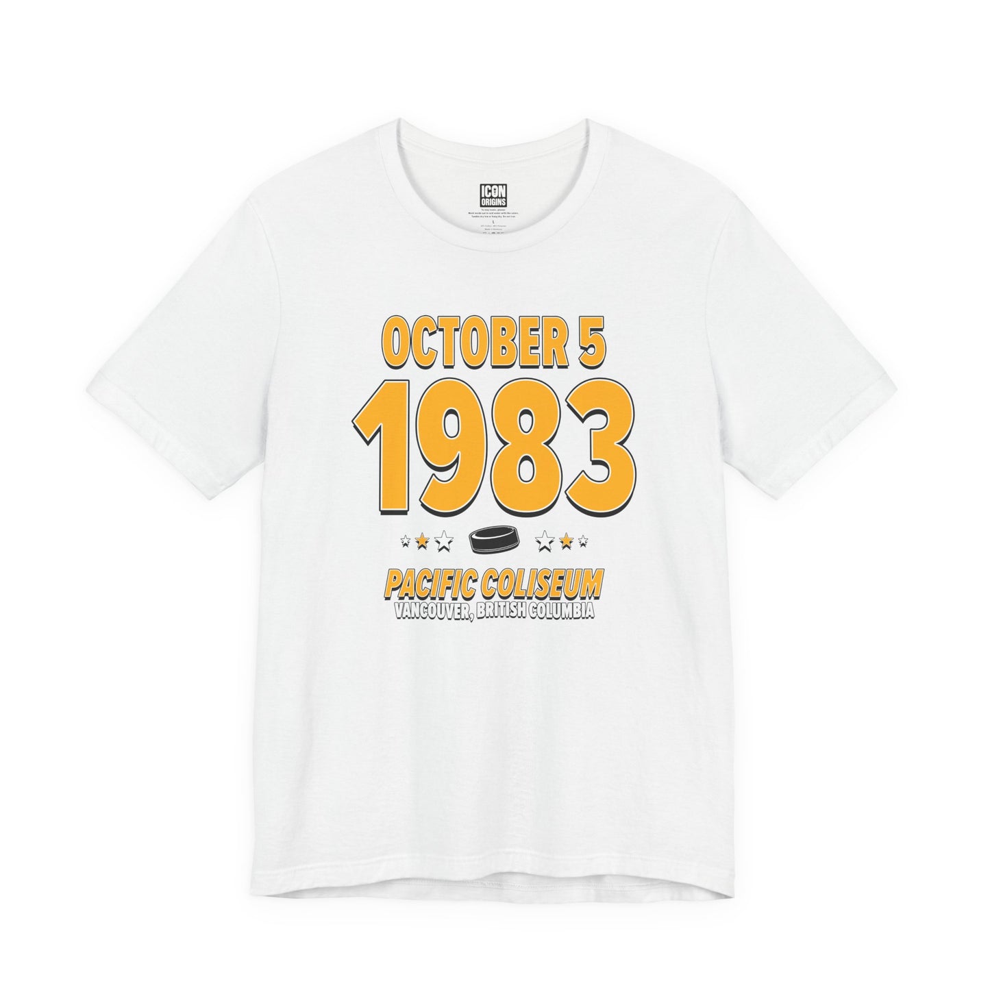 Boston Hockey – October 5, 1983 – Origin Tee (Black & White)