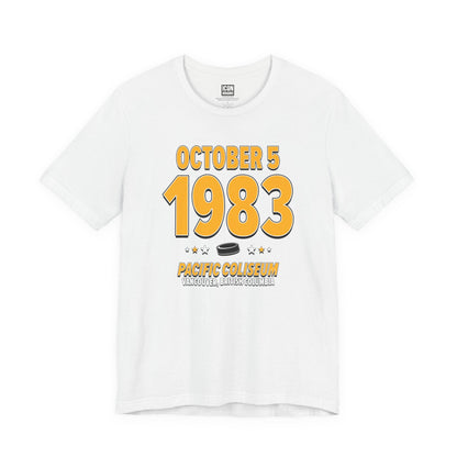 Boston Hockey – October 5, 1983 – Origin Tee (Black & White)